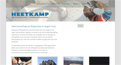 Desktop Screenshot of heetkamporthopedie.nl